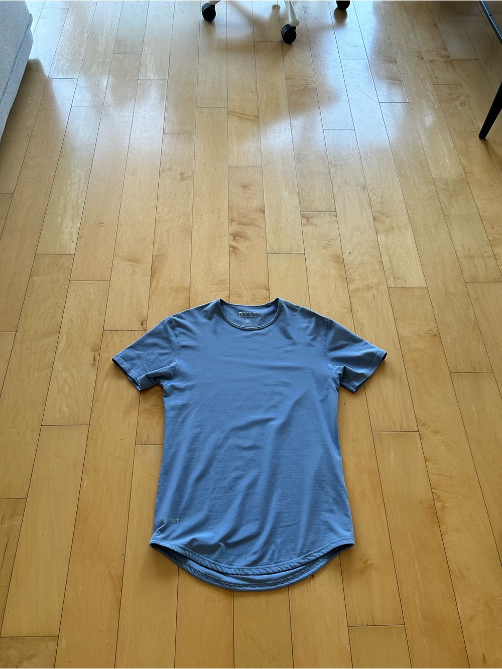 BYLT Small Men's Sky Blue Drop Cut LUX Short Sleeve Tee
